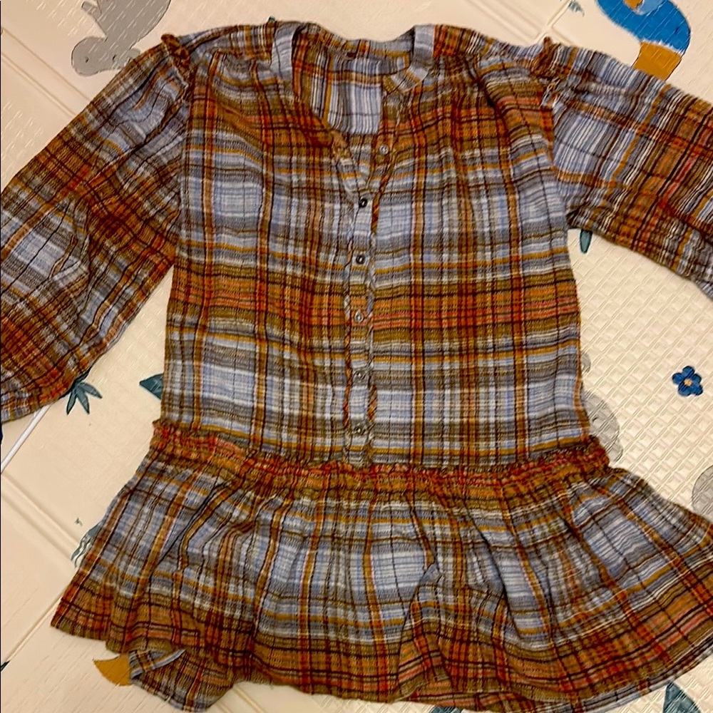 Plaid Free People Tunic/Dress